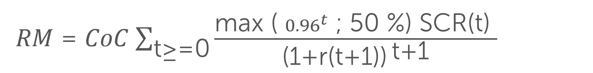 New Risk Margin Formula